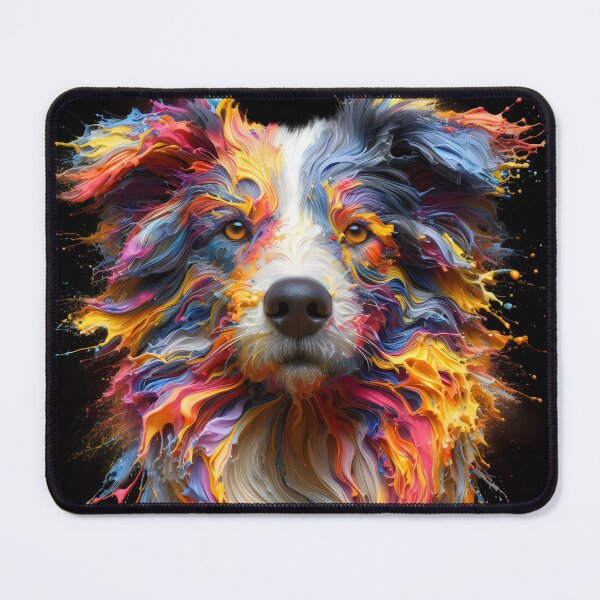 Item preview, Border Collie Paint Splat Portrait designed and sold by fatbanana.