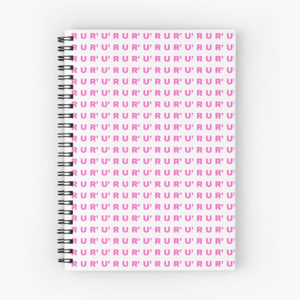 Item preview, Copy of Rubik's Cube Algorithms - R U R' U' (pink) designed and sold by CowJez.