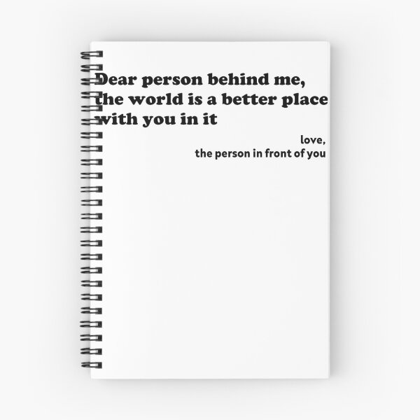 Item preview, Dear Person Behind Me, The World Is A Better Place With You designed and sold by AdelDa19.