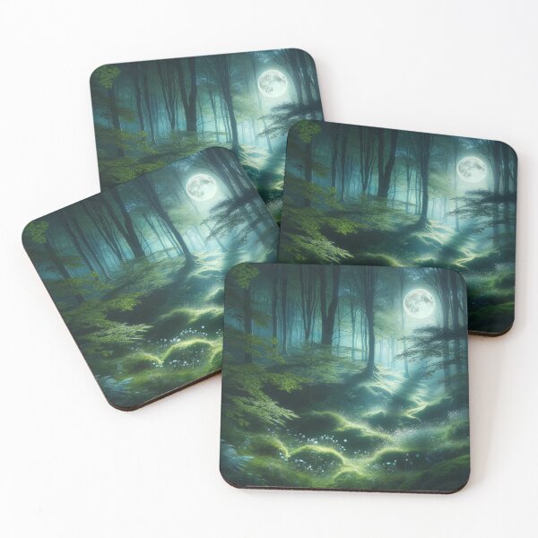 Item preview, Night Splendor: A Moonlight in the Enchanted Forest designed and sold by masquetea.