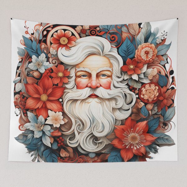 Item preview, Santa Mandala Magic - Festive Sticker for Christmas Joy designed and sold by SlayerOfKings.