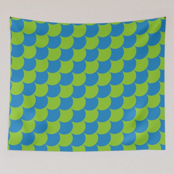Item preview, Green Blue Diagonal Scales Armor Geometric Natural Abstract Classic Pop Art Pattern designed and sold by PenguinForests.