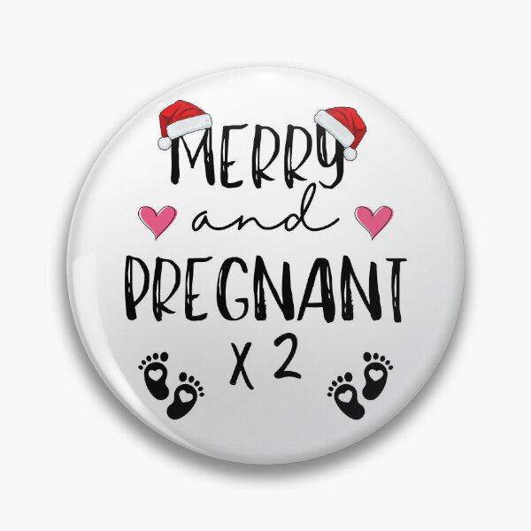 Item preview, Funny Pregnant Christmas Expecting Twins Future Mother designed and sold by BunBuntheDog-.