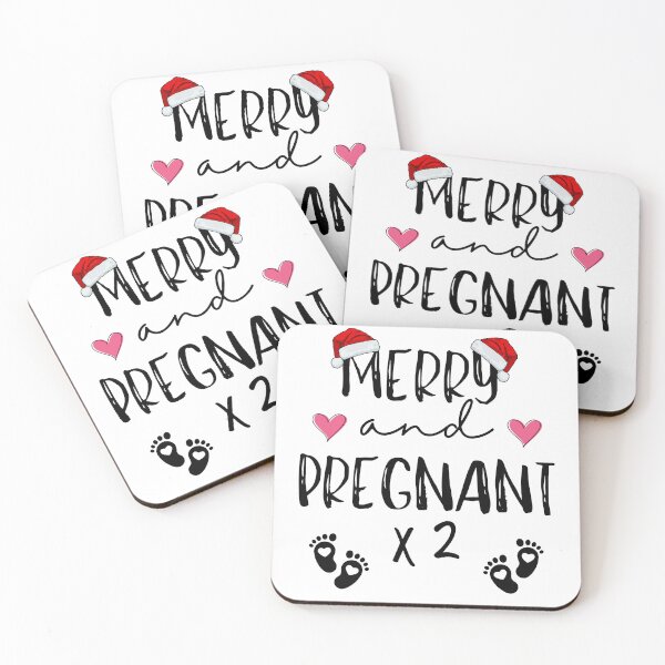 Item preview, Funny Pregnant Christmas Expecting Twins Future Mother designed and sold by BunBuntheDog-.