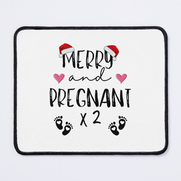 Item preview, Funny Pregnant Christmas Expecting Twins Future Mother designed and sold by BunBuntheDog-.