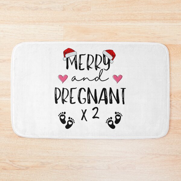 Item preview, Funny Pregnant Christmas Expecting Twins Future Mother designed and sold by BunBuntheDog-.