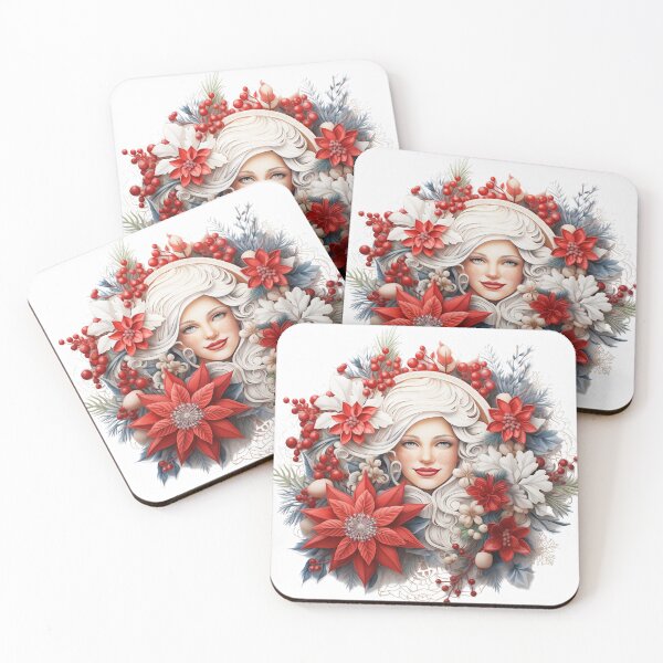 Item preview, Mrs. Claus Mandala Bliss - Festive Sticker for Christmas Elegance designed and sold by SlayerOfKings.
