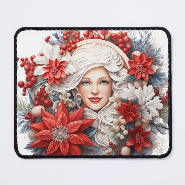 Item preview, Mrs. Claus Mandala Bliss - Festive Sticker for Christmas Elegance designed and sold by SlayerOfKings.
