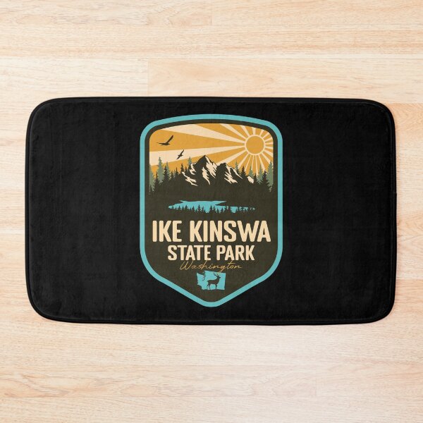 Item preview, Ike Kinswa State Park Washington - WA Retro Badge Forest and Wilderness  designed and sold by mountainfad.