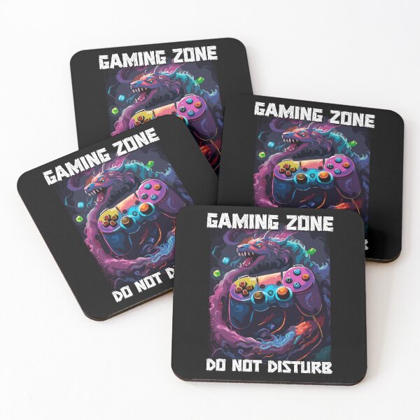 Item preview, Do Not Disturb Gaming Zone funny cool pop art contoller illustration for gamers designed and sold by Naumovski.