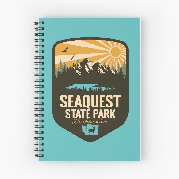 Item preview, Seaquest State Park Washington - WA Retro Badge Forest and Wilderness  designed and sold by mountainfad.