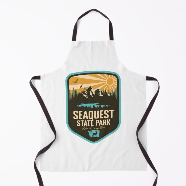 Item preview, Seaquest State Park Washington - WA Retro Badge Forest and Wilderness designed and sold by mountainfad.
