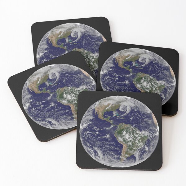 Item preview, STK204375S-Full Earth showing low pressure systems. designed and sold by StocktrekImages.