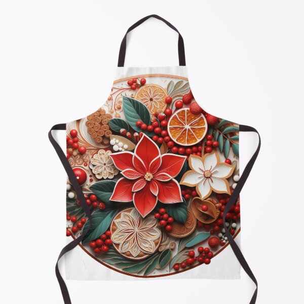 Item preview, Poinsettia & Fruits Mandala - Festive Sticker for Holiday Cheer designed and sold by SlayerOfKings.