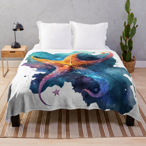 Item preview, Galactic Starfish Watercolor designed and sold by BrushandByte.