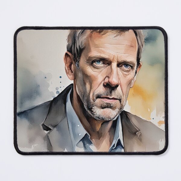 Item preview, Watercolor sketch with Hugh Laurie designed and sold by bogfl.
