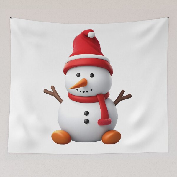 Item preview, Snow Man in Christmas theme designed and sold by SimpliVibe.