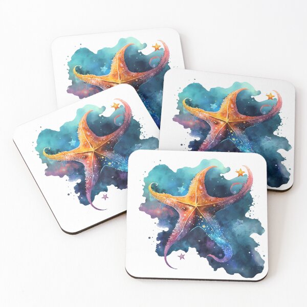 Item preview, Galactic Starfish Watercolor designed and sold by BrushandByte.