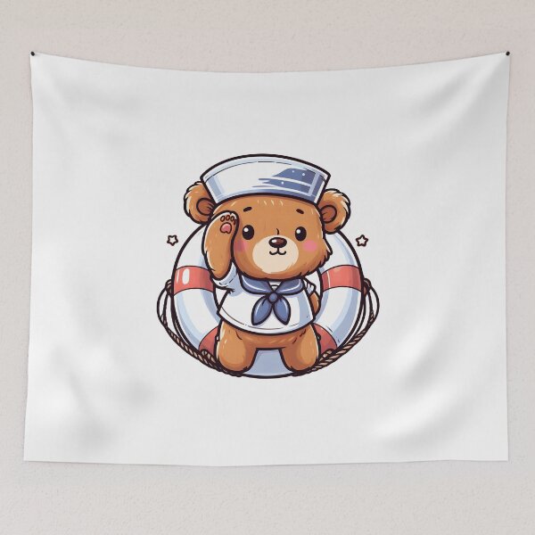 Item preview, Cute Bear Sailor Kawaii designed and sold by TeddybearClub.