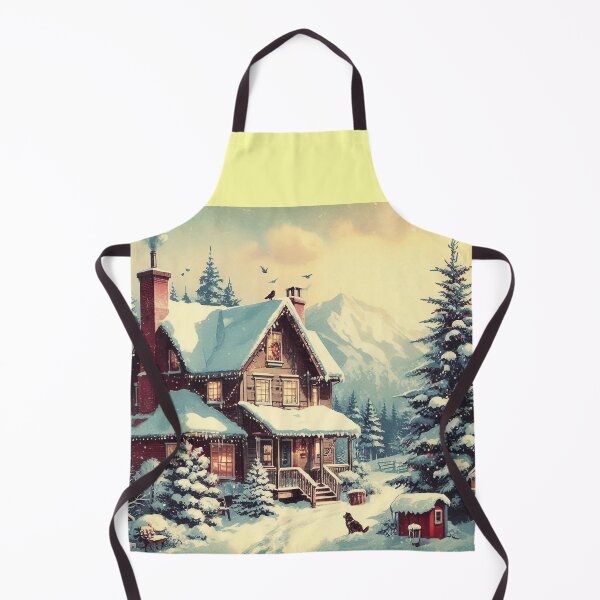 Item preview, Winter Christmas landscape in vintage style designed and sold by Jolly-Drawings.