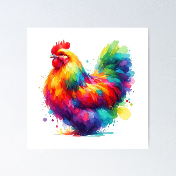 Item preview, Chicken | Watercolour Print designed and sold by irishprinted.