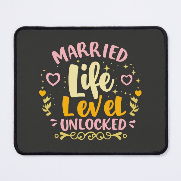 Item preview, Married Life: Level Unlocked - Celebrate Your New Adventure with This Funny Gaming-Inspired designed and sold by FEBRICAST.