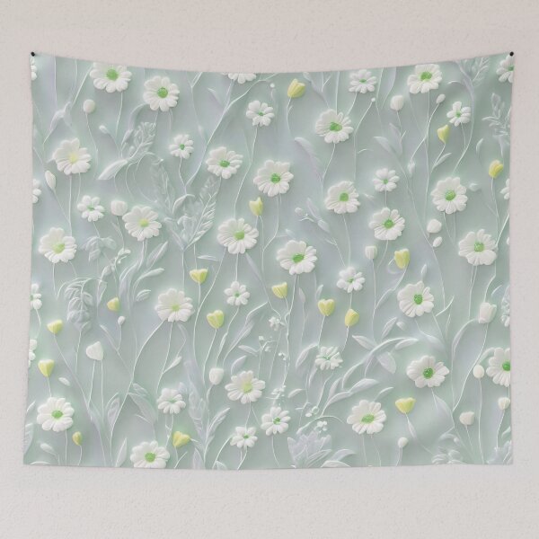 Item preview, Natural  wild flowers. Realistic delicate 3D wild flowers part 1 - expressive botanical pattern designed and sold by My-fake-places.