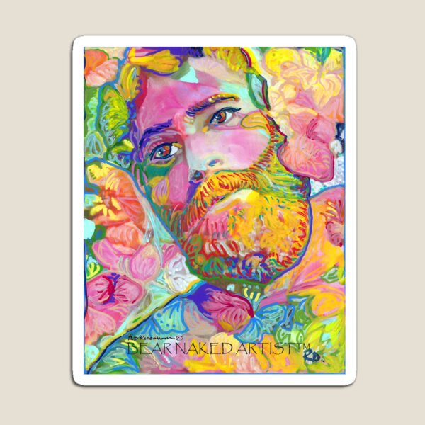Pinkston by RD Riccoboni, Flower Bear Magnet