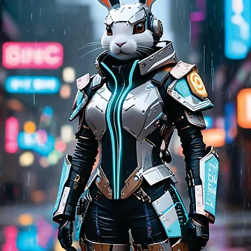 Artwork thumbnail, Cyberpunk Rabbit 3 by Decyo