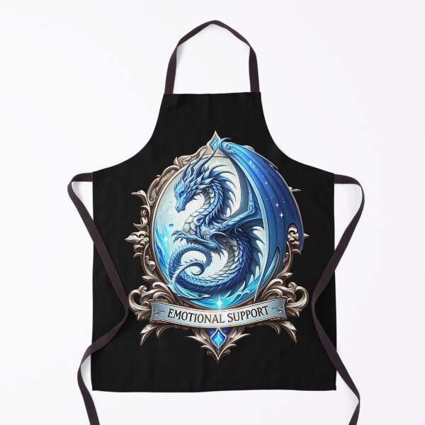 Item preview, Emotional Support Blue Dragon Badge designed and sold by Mekone.