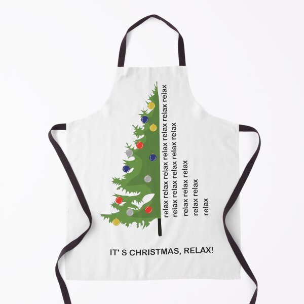 Artikelvorschau, Weihnachtsbaum mit Text „Entspannen“. entworfen und verkauft von GiCapgraphics.
