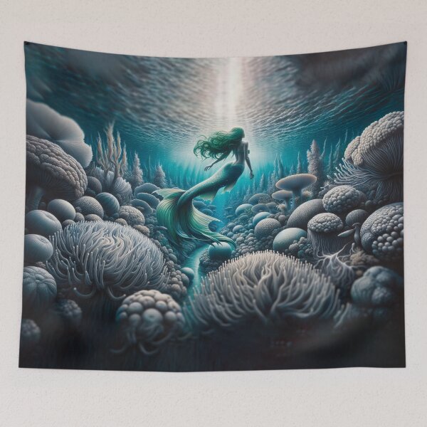 Item preview, Siren looking up at surface designed and sold by SailorShoppe.