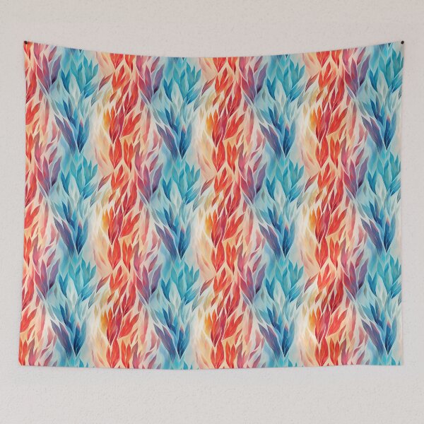 Item preview, Iron Flames colorfull pattern designed and sold by Sp3ctrumOfColor.