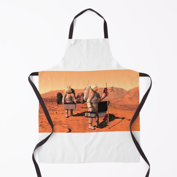 Item preview, STK204397S-Astronauts setting up weather monitoring equipment on Mars. designed and sold by StocktrekImages.