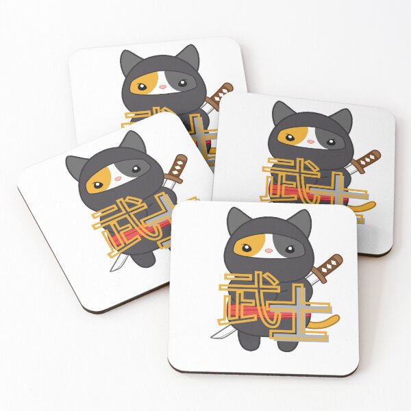 Item preview, Ninja Cat Roning designed and sold by CUTE_CAT ⭐⭐⭐⭐⭐.