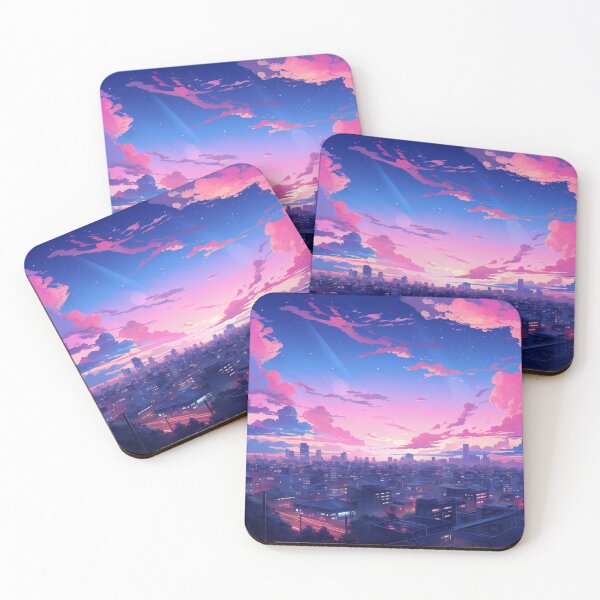 Artikelvorschau, Anime City Purple skyline entworfen und verkauft von SunMoonMilk.