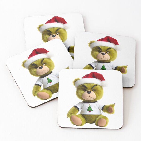 Item preview, Cute Grumpy Bear at Christmas Kawaii  designed and sold by TeddybearClub.