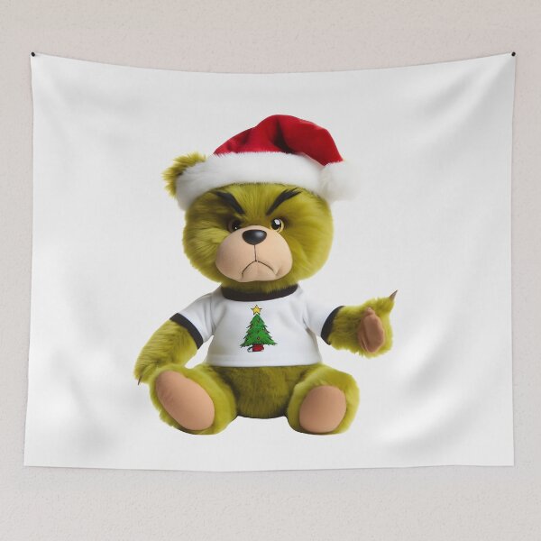 Item preview, Cute Grumpy Bear at Christmas Kawaii  designed and sold by TeddybearClub.