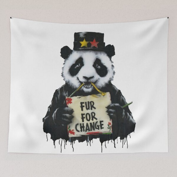 Item preview, Panda Stencil Graffiti designed and sold by Bomax121.
