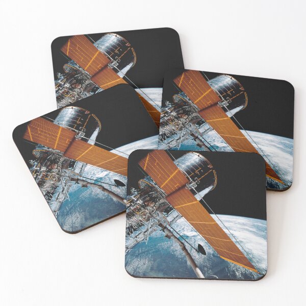 Item preview, STK204401S-The Hubble Space Telescope backdropped by planet Earth. designed and sold by StocktrekImages.