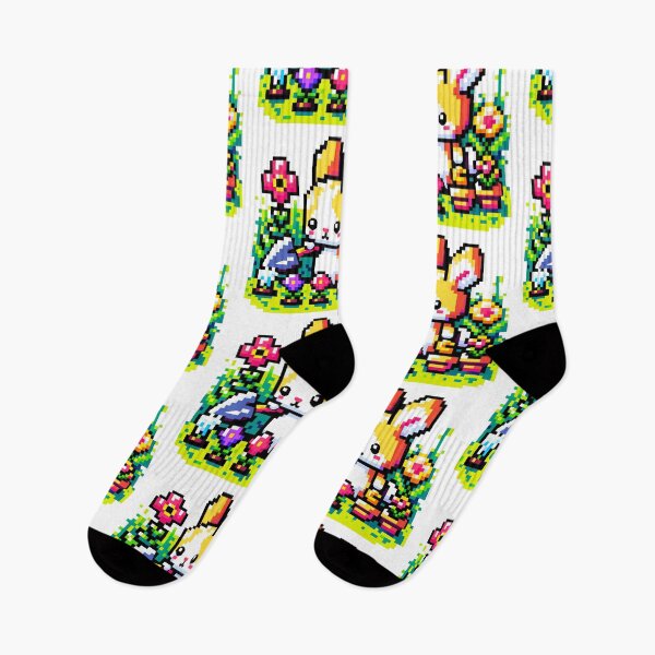 Item preview, Garden Bunny 8-Bit Pixel Horticulture - Cute Rabbit Gardening designed and sold by PixelPunkster.