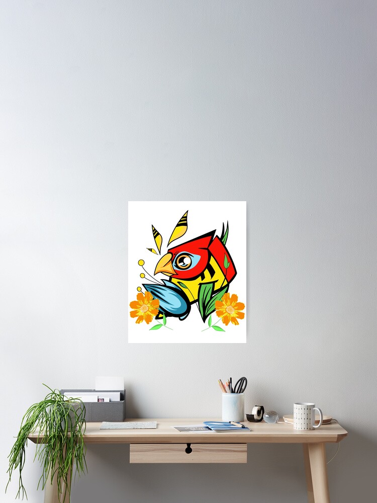 Thumbnail 2 of 3, Poster, Parrot designed and sold by SaylarStickers.