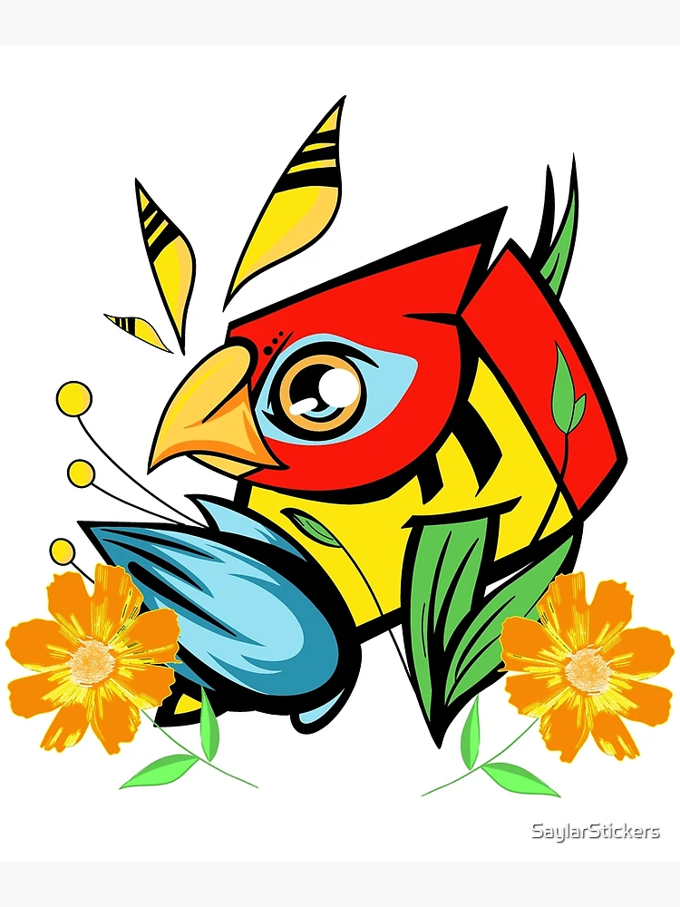 Thumbnail 3 of 3, Poster, Parrot designed and sold by MoroccanCreator.