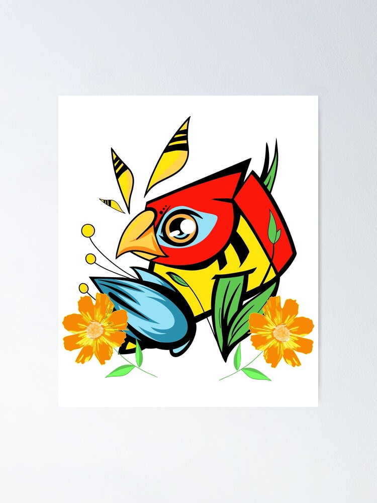 Thumbnail 1 of 3, Poster, Parrot designed and sold by SaylarStickers.