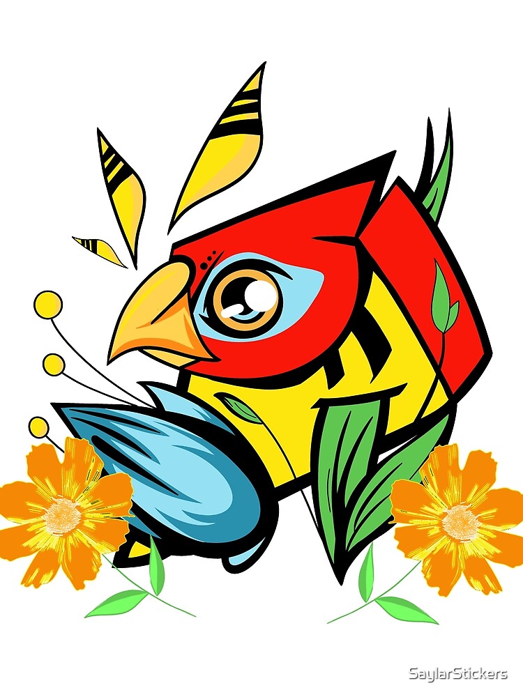 Thumbnail 3 of 3, Scarf, Parrot designed and sold by SaylarStickers.