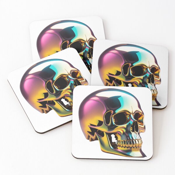 Item preview, Metallic Skull designed and sold by LavaCreative.
