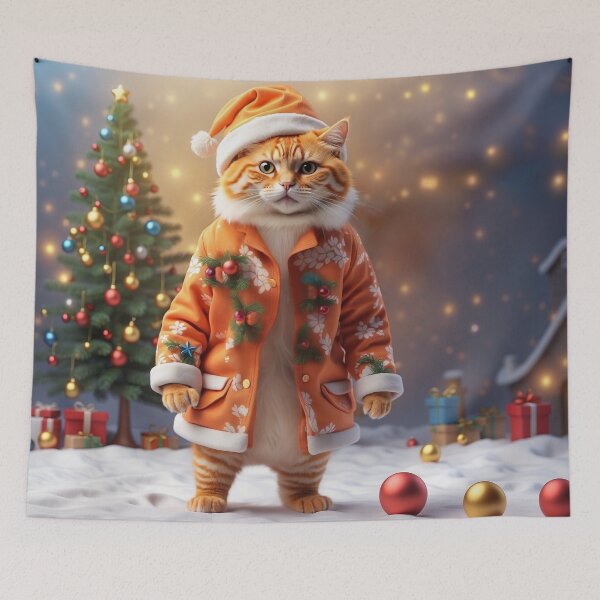 Item preview, Chic Christmas Cat designed and sold by Neranchara.