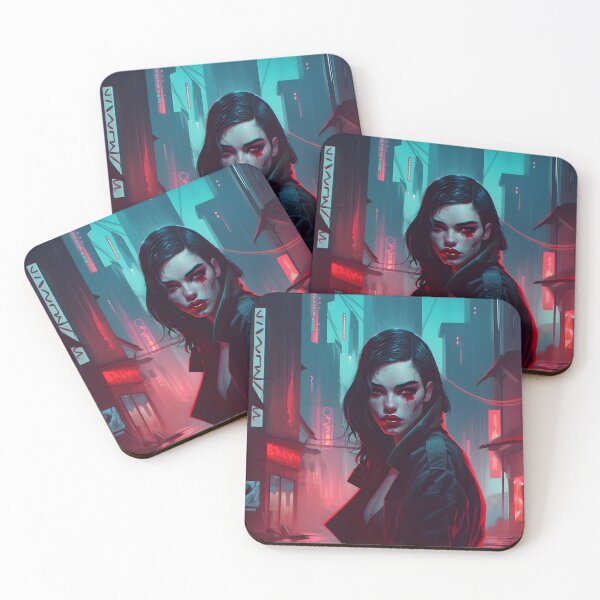 Item preview, Cyberpunk Woman designed and sold by RaccoolDesign.