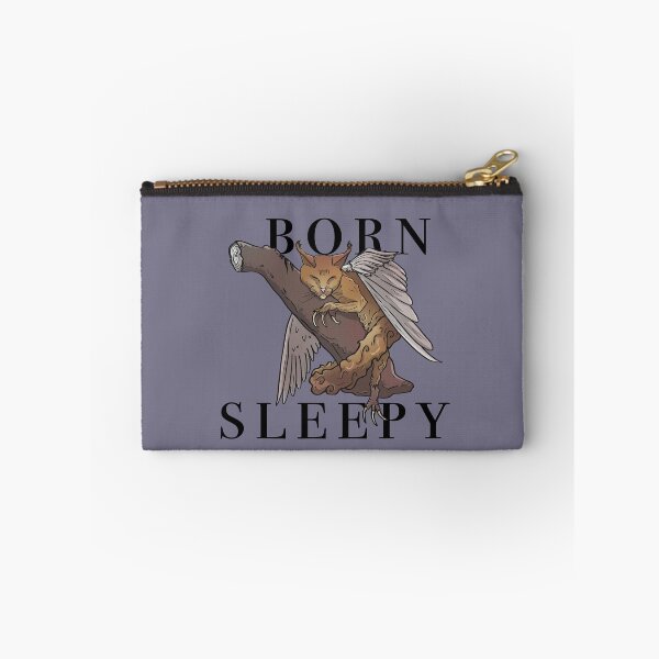 Item preview, Born Sleepy Owlcat designed and sold by The Moonlight Library.