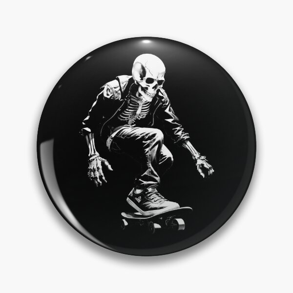 Item preview, Skateboard Extreme Sports Skaters Skull Skeleton designed and sold by DrawHandArt.